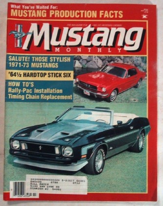 MUSTANG MONTHLY 1985 JULY - RALLY PAC, STOP PINGING